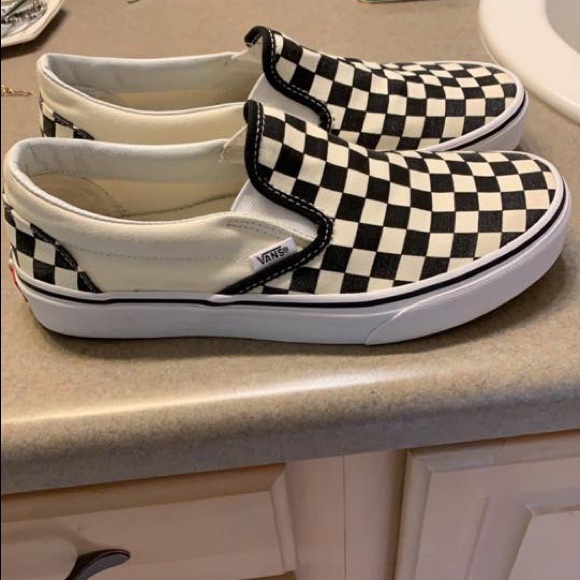 checkered vans poshmark